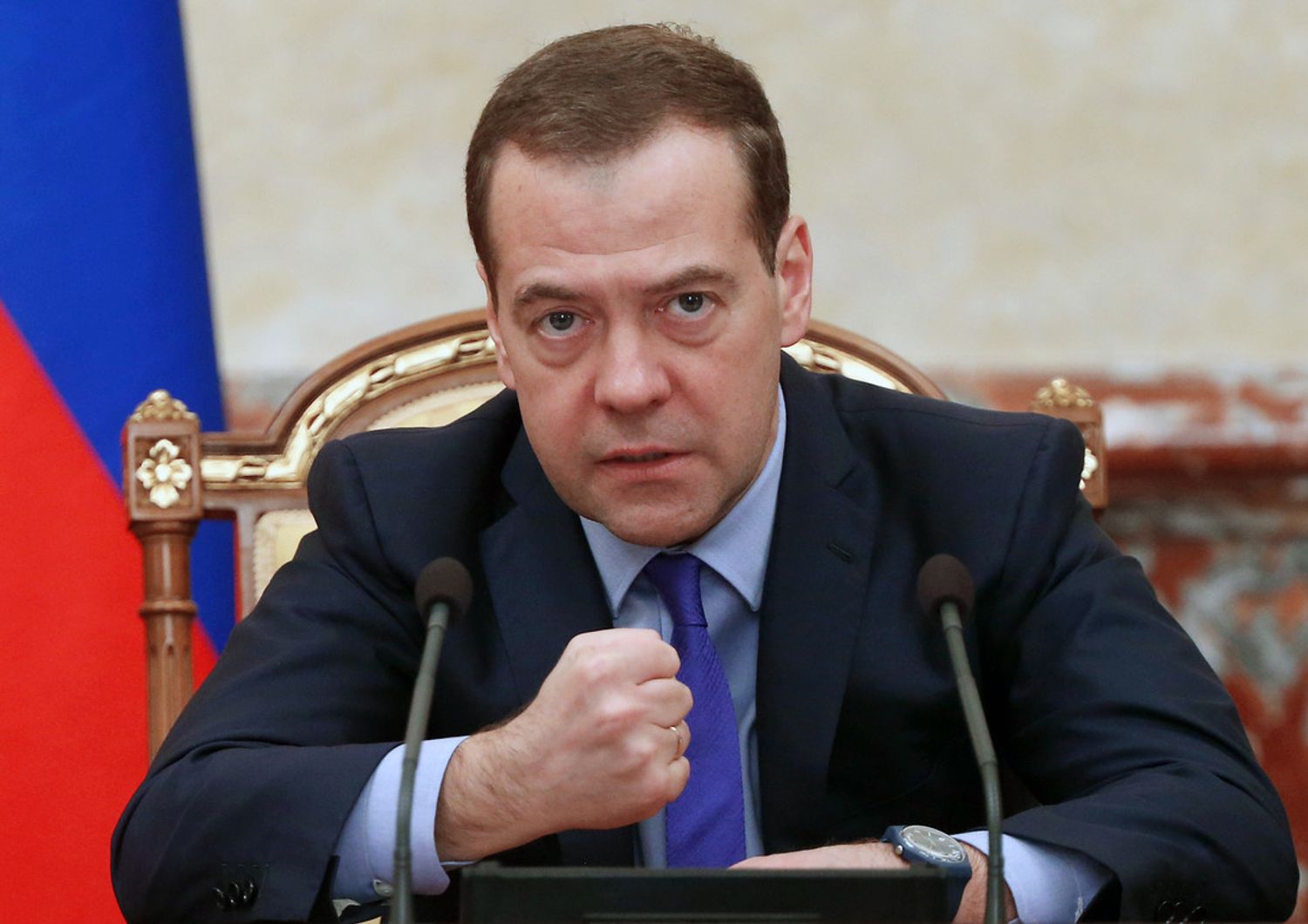 Dmitri Medvedev primo ministro russo (afp)&nbsp;