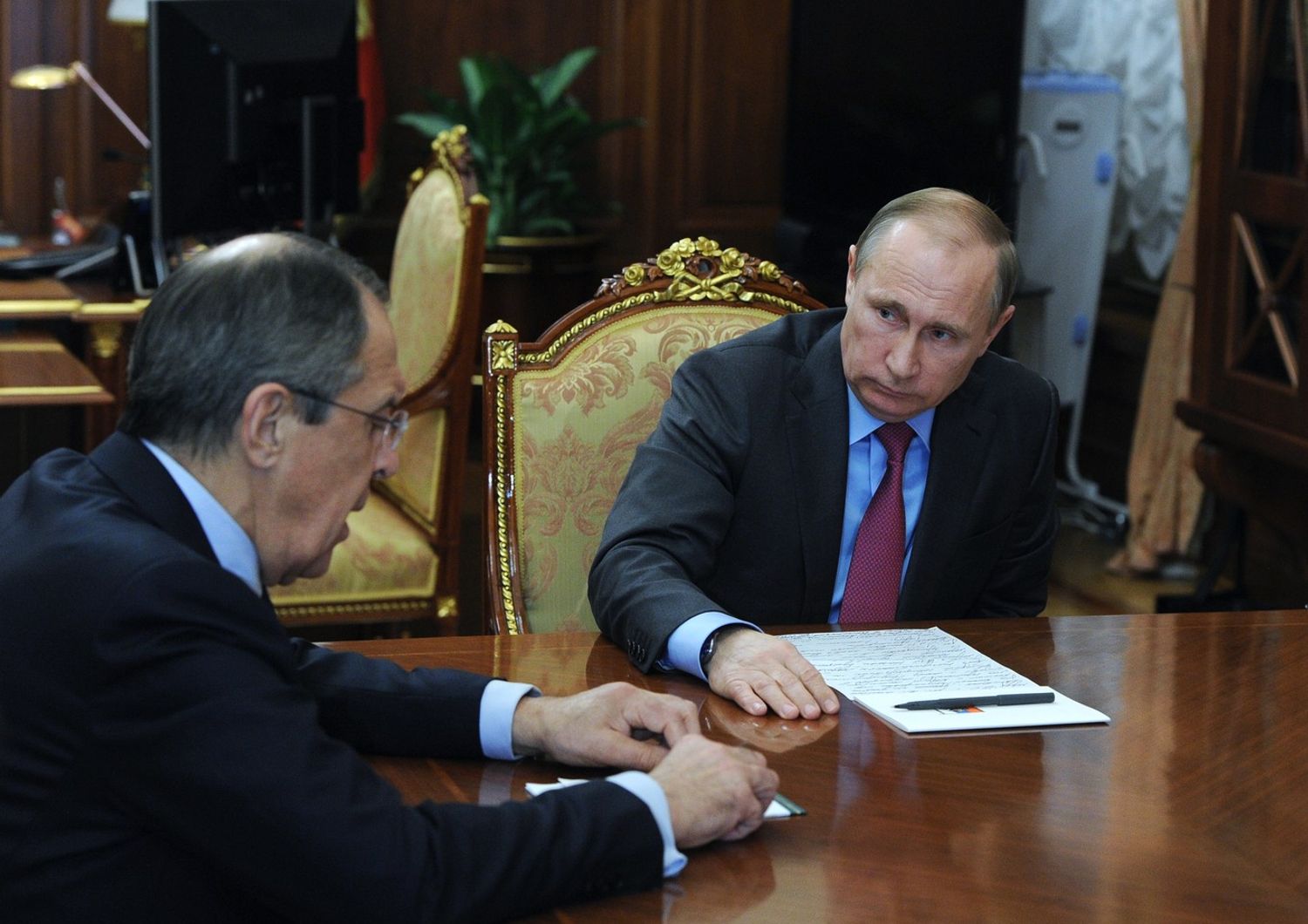 &nbsp;Putin e il ministro degli Esteri russo