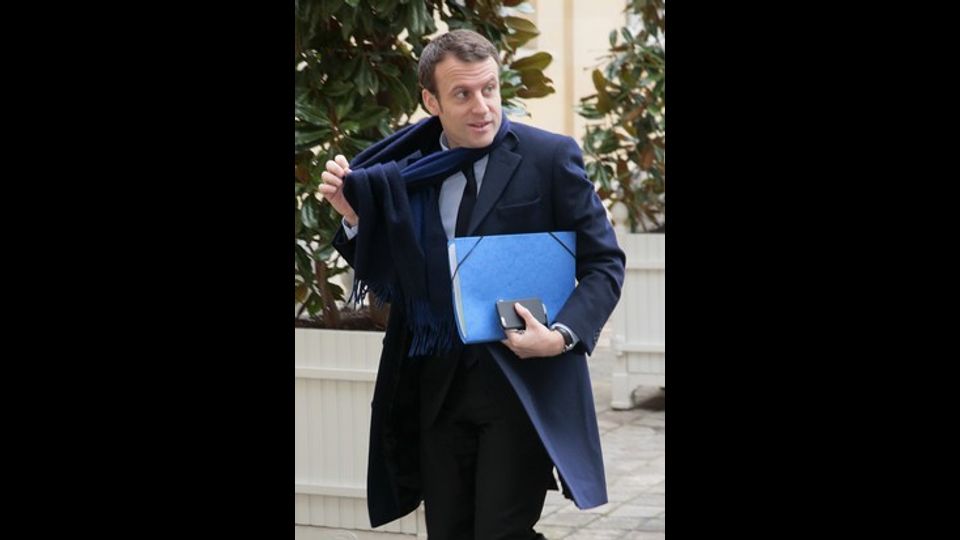 Emmanuel Macron, ministro dell'Economia francese (Afp)&nbsp;