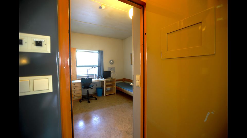 una cella della prigione di Skien (Afp)&nbsp;