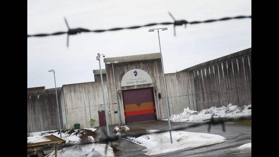 l'entrata del carcere di Skien (Afp)&nbsp;