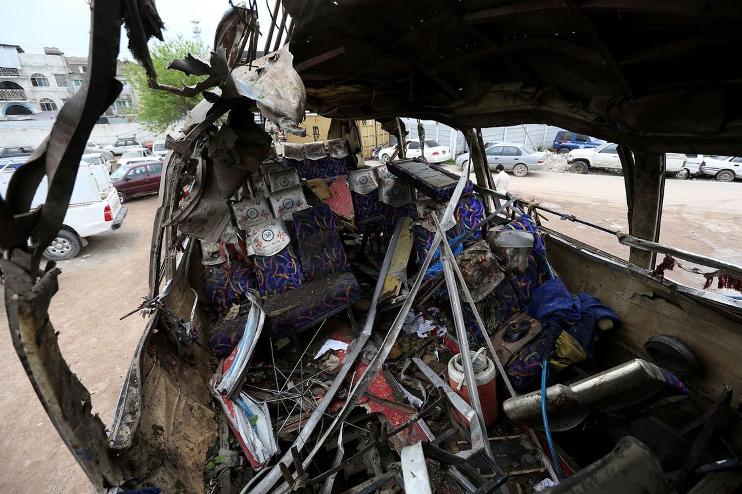 attentato autobus Pakistan (afp)&nbsp;