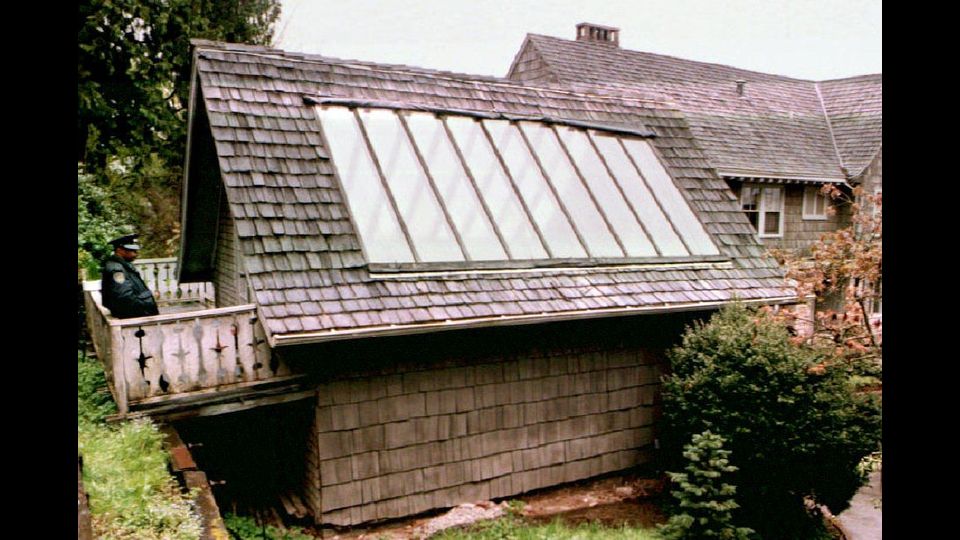 La serra della casa di Cobain, dove e' stato ritrovato il corpo