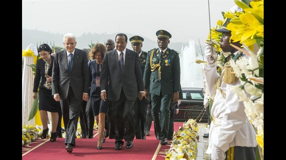 &nbsp;Il Presidente Sergio Mattarella e il Presidente del Camerun, Paul Biya