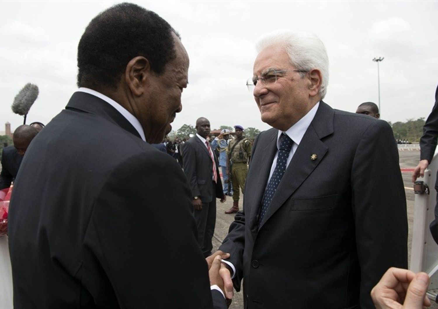 &nbsp;Il Presidente Sergio Mattarella e il Presidente del Camerun, Paul Biya