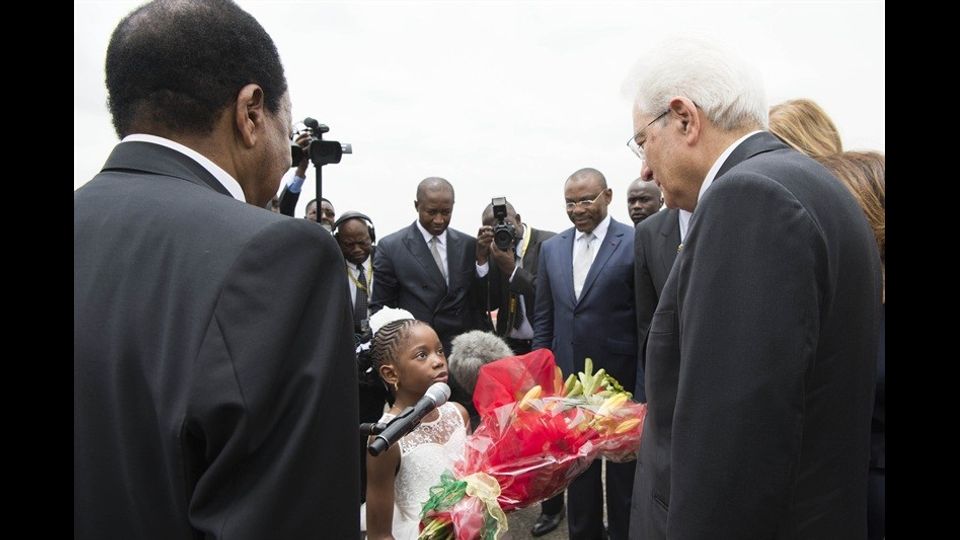 &nbsp; Il Presidente Sergio Mattarella e il Presidente del Camerun, Paul Biya