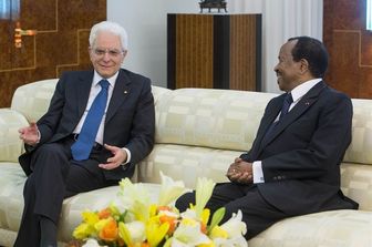 &nbsp; Il Presidente Sergio Mattarella e il Presidente del Camerun, Paul Biya