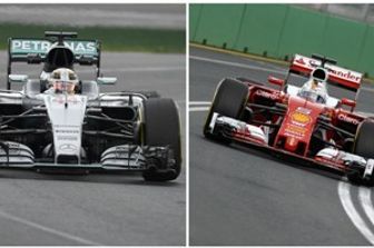 hamilton Mercedes - Vettel Ferrari&nbsp;