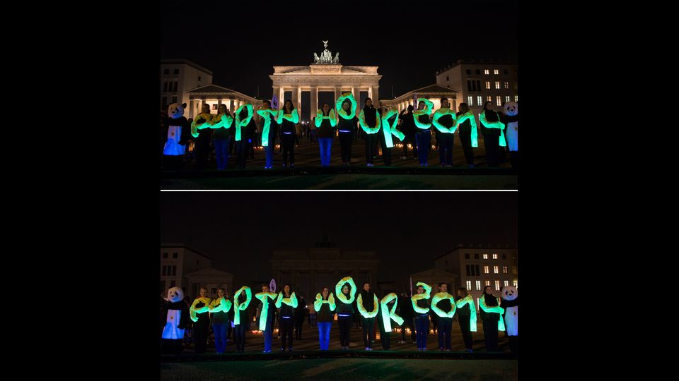 Berlino, Porta di Brandenburgo (Afp)