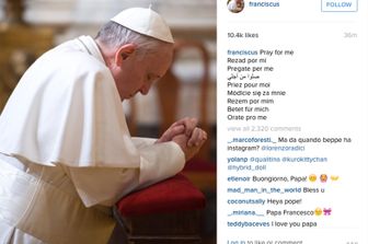 &nbsp;Papa Francesco su Instagram franciscus - afp