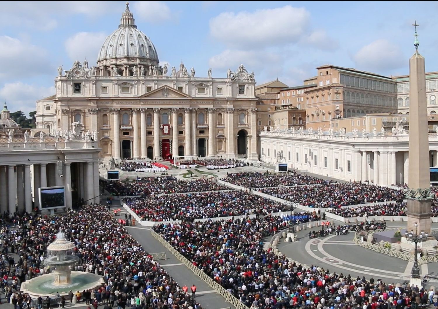 papa piazza san pietro domenica delle palme (foto Battistuzzi)&nbsp;