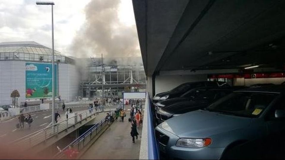 attentato aeroporto Bruxelles (da twitter)&nbsp;