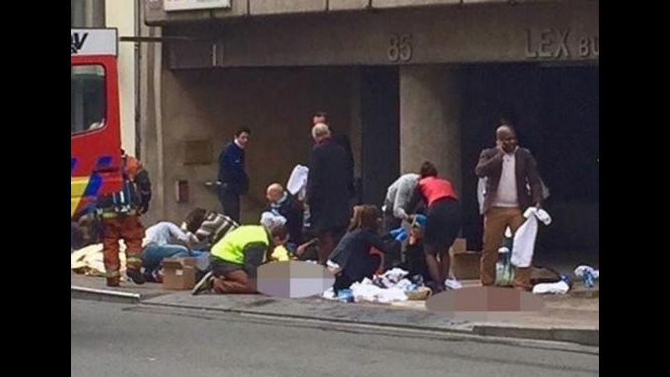 &nbsp;Bruxelles attentato vittime (foto da Twitter)