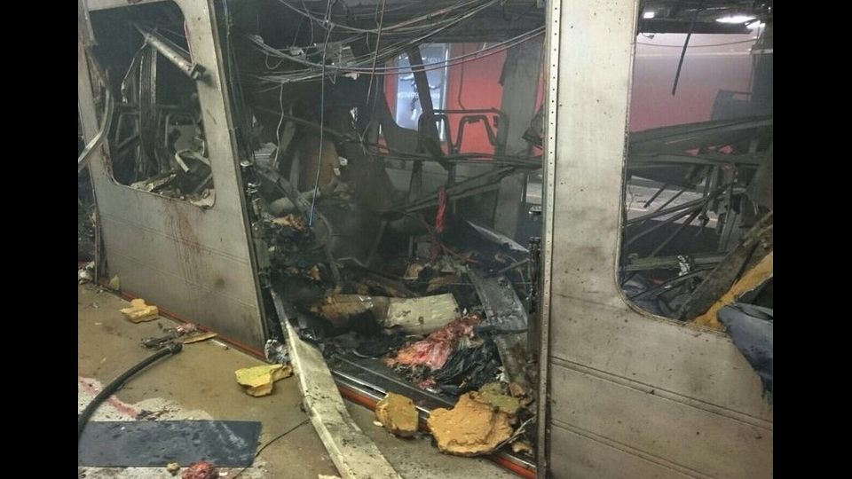 attentato Bruxelles nella metro (foto Twitter)&nbsp;