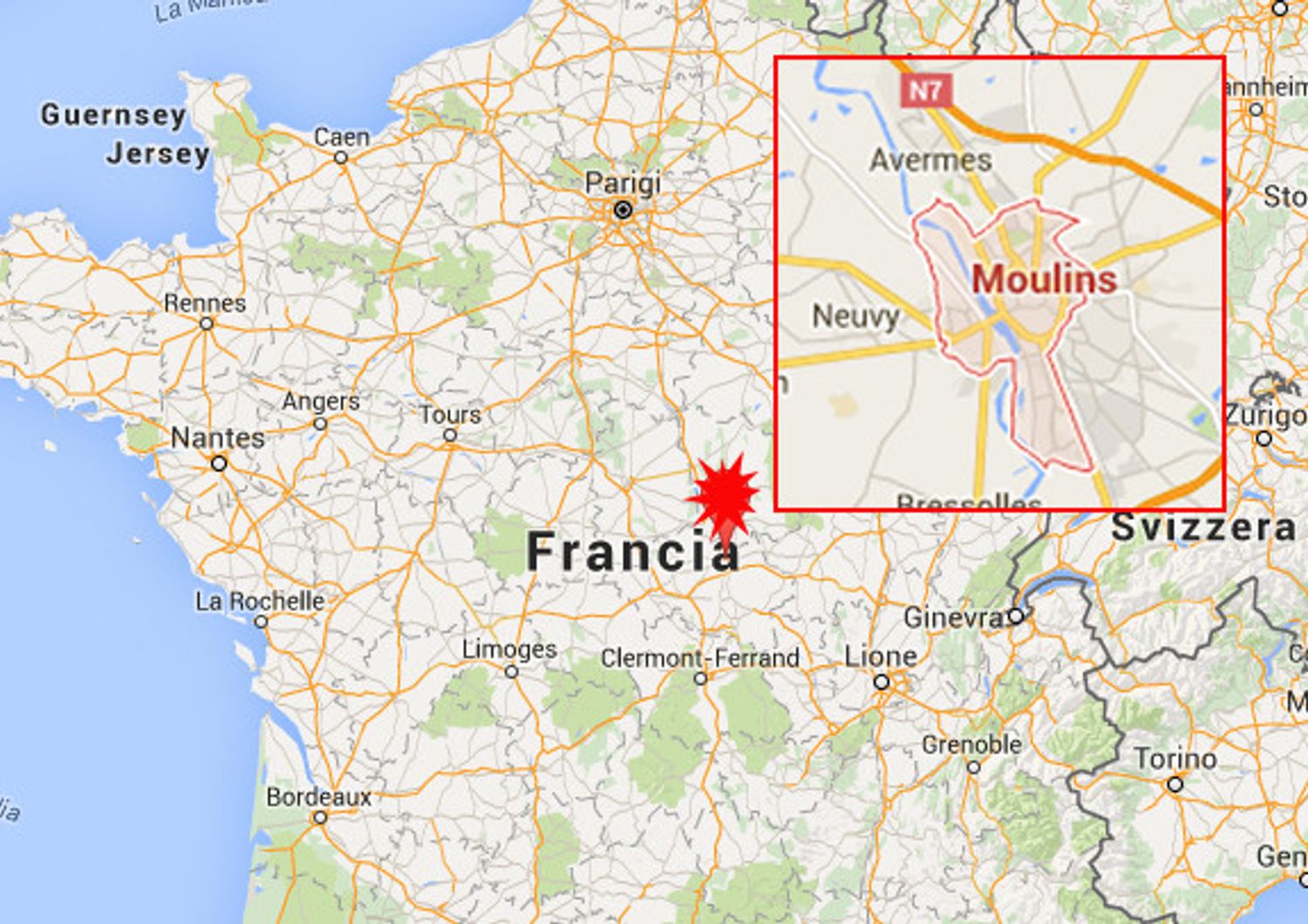 Francia, minibus, incidente tra Moulins e Montbeugny