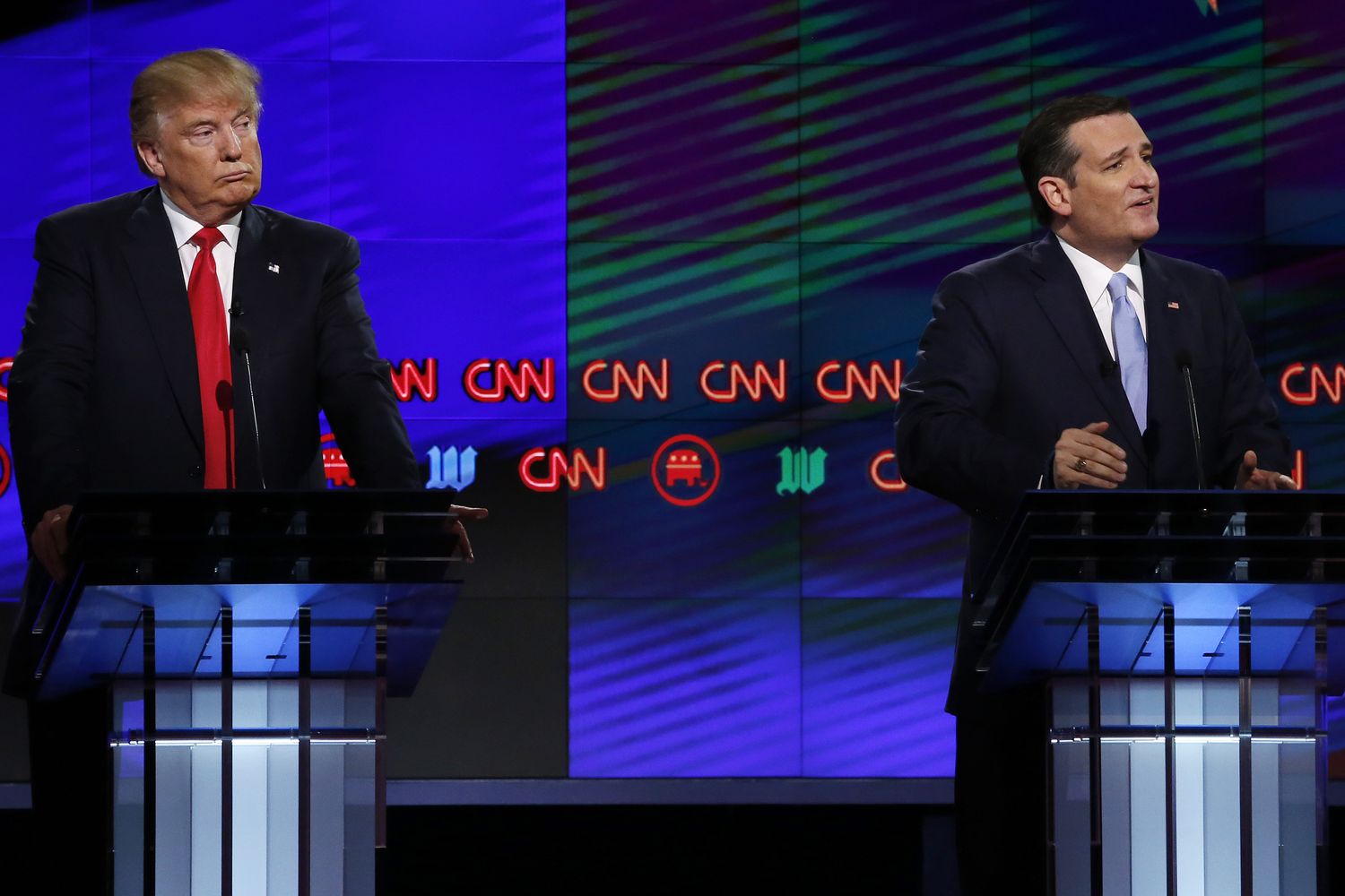 Trump - Cruz (Afp)&nbsp;