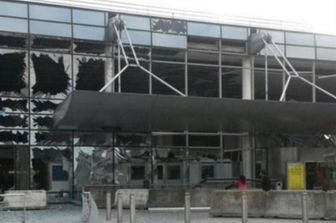 Aeroporto di Bruxelles dopo l'attentato - youreporter