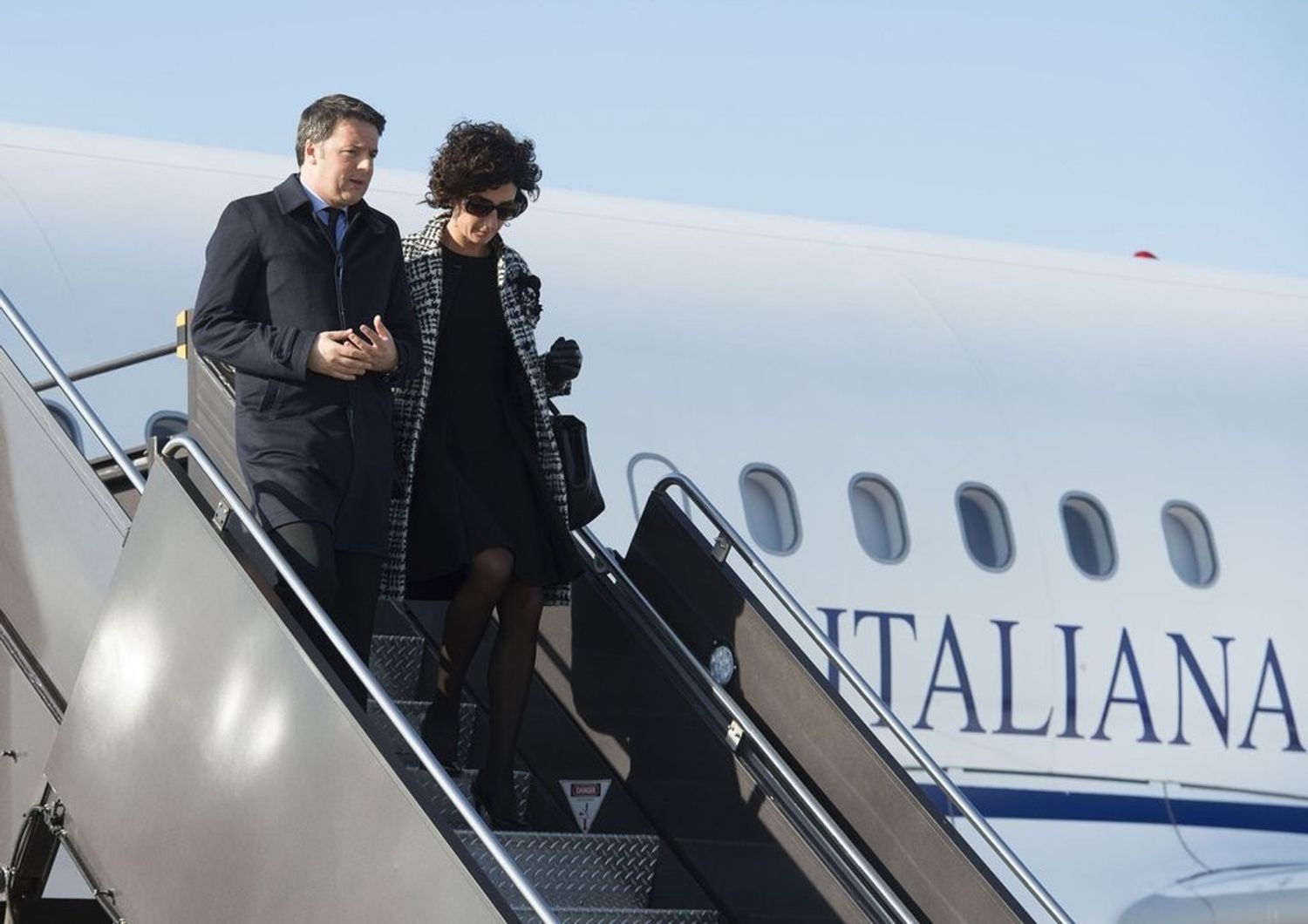 &nbsp;Renzi in Usa con la moglie - twitter