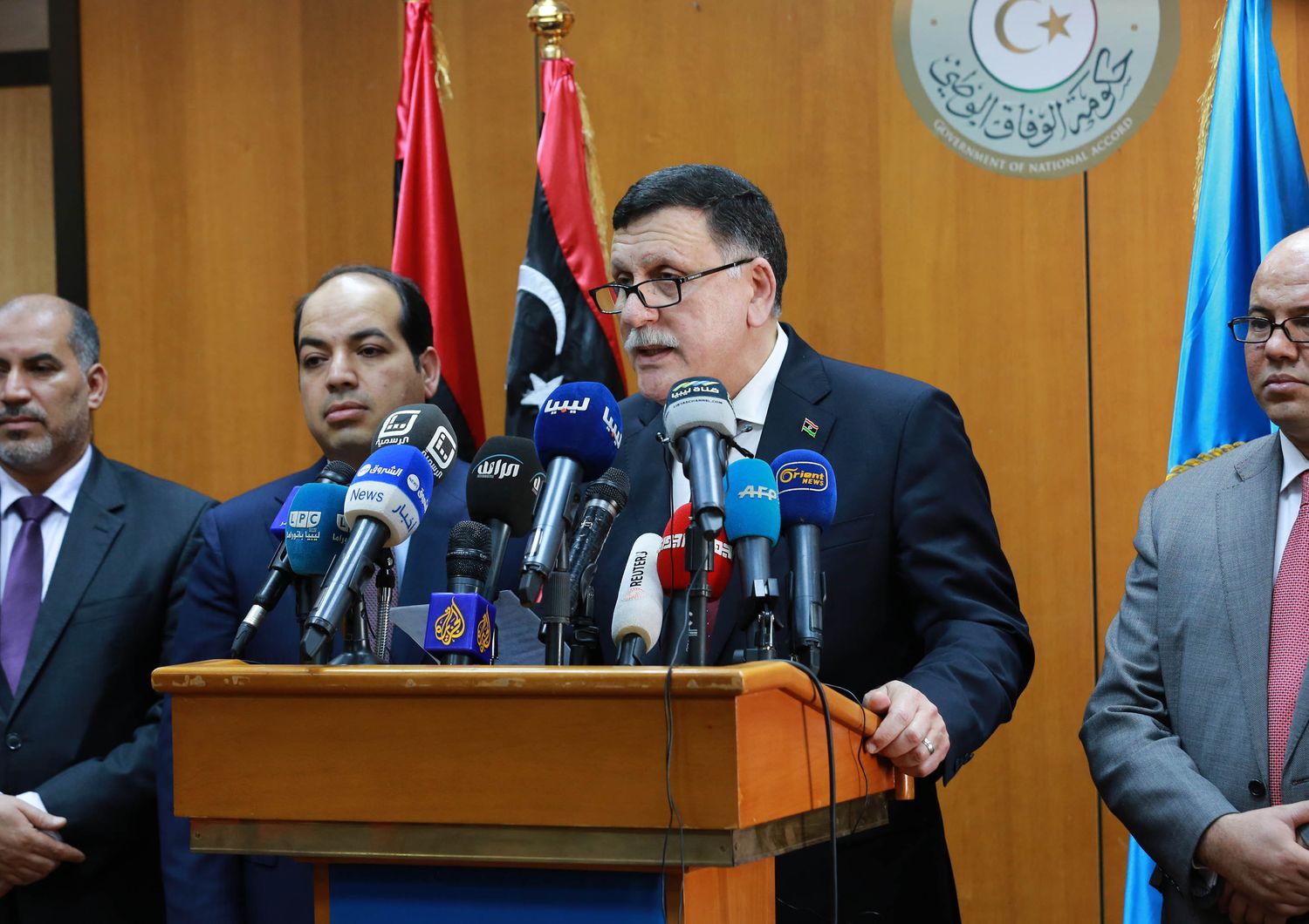 &nbsp;Libia primo ministro Fayez al-Sarraj a Tripoli - afp