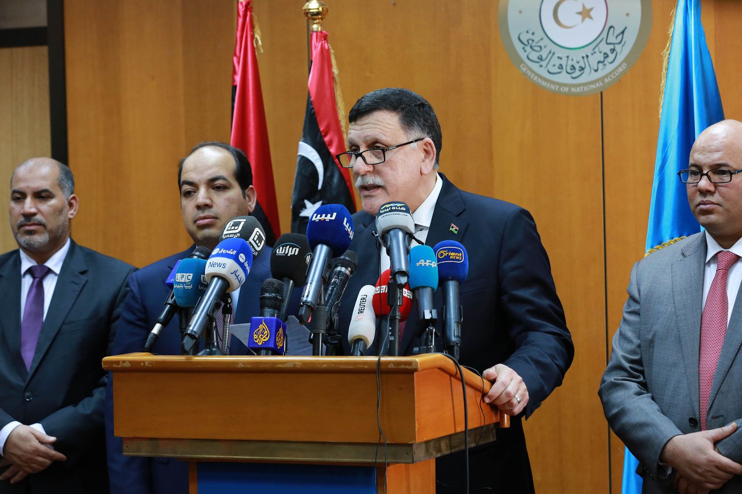 &nbsp;Libia primo ministro Fayez al-Sarraj a Tripoli - afp