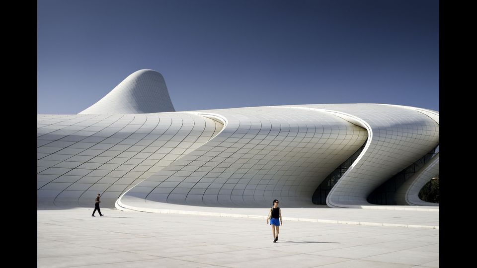 Centro culturale futuristico Heydar Aliyev a Baku, Azerbaigian (Afp)&nbsp;