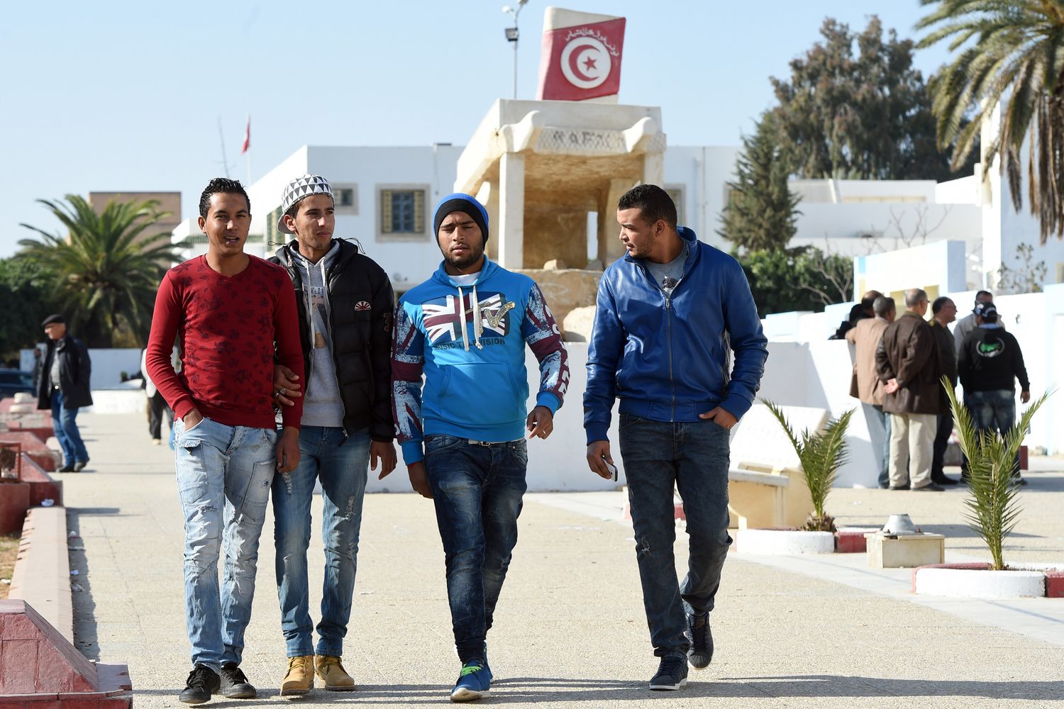 giovani tunisini (Afp)&nbsp;