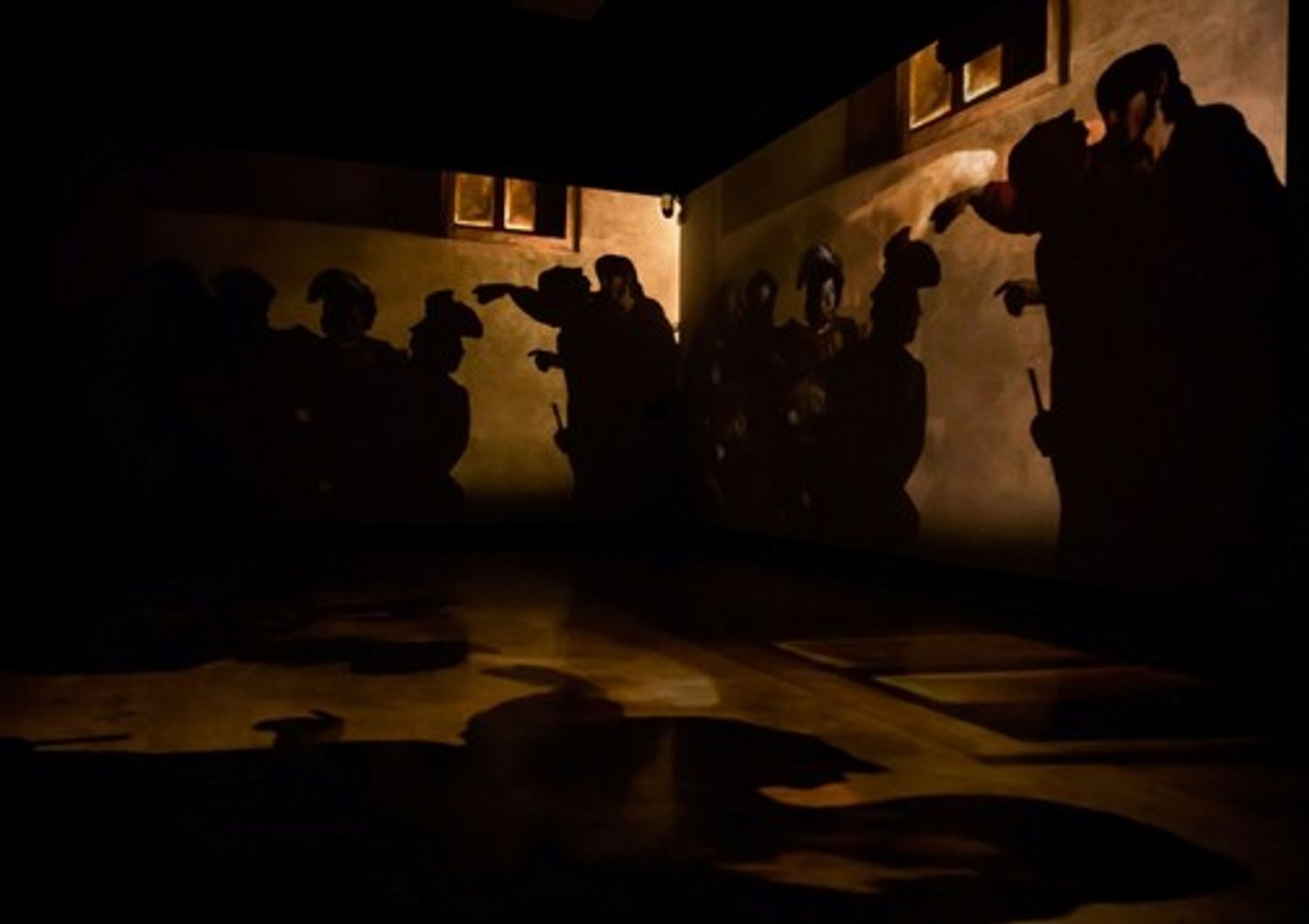 Caravaggio Experience: la video installazione al Palazzo delle Esposizioni di Roma &nbsp;fino al 3 luglio (Elaborazione grafica: The Fake Factory. Immagine Foto Scala Firenze)