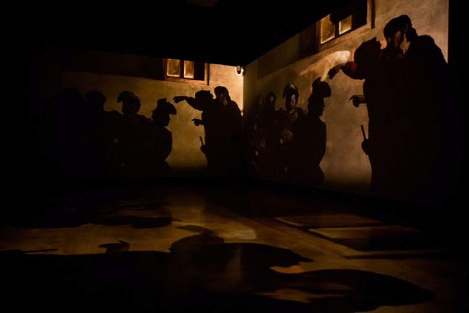 Caravaggio Experience: la video installazione al Palazzo delle Esposizioni di Roma &nbsp;fino al 3 luglio (Elaborazione grafica: The Fake Factory. Immagine Foto Scala Firenze)