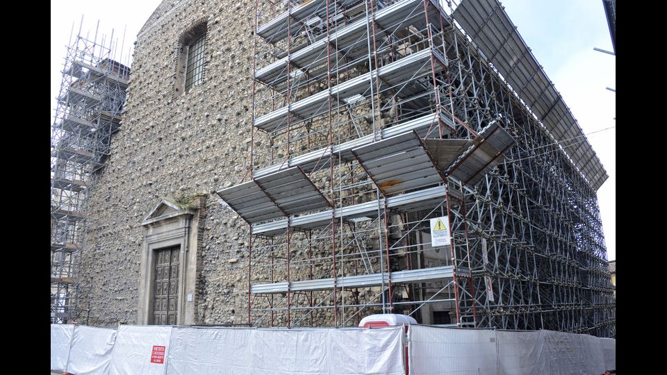 Ricostruzione della Chiesa di Santa Margherita (foto agf)