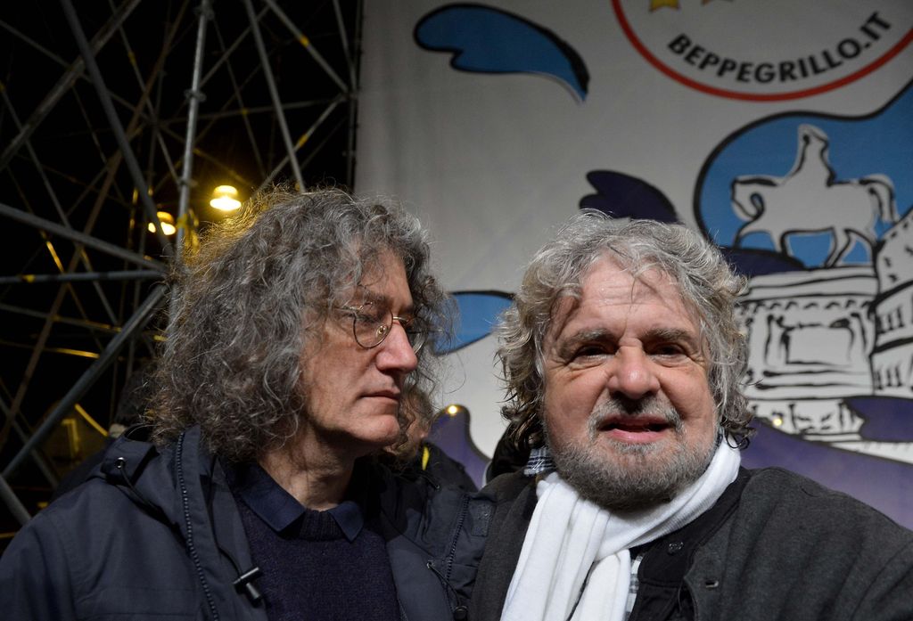 &nbsp;Gianroberto Casaleggio e Beppe Grillo