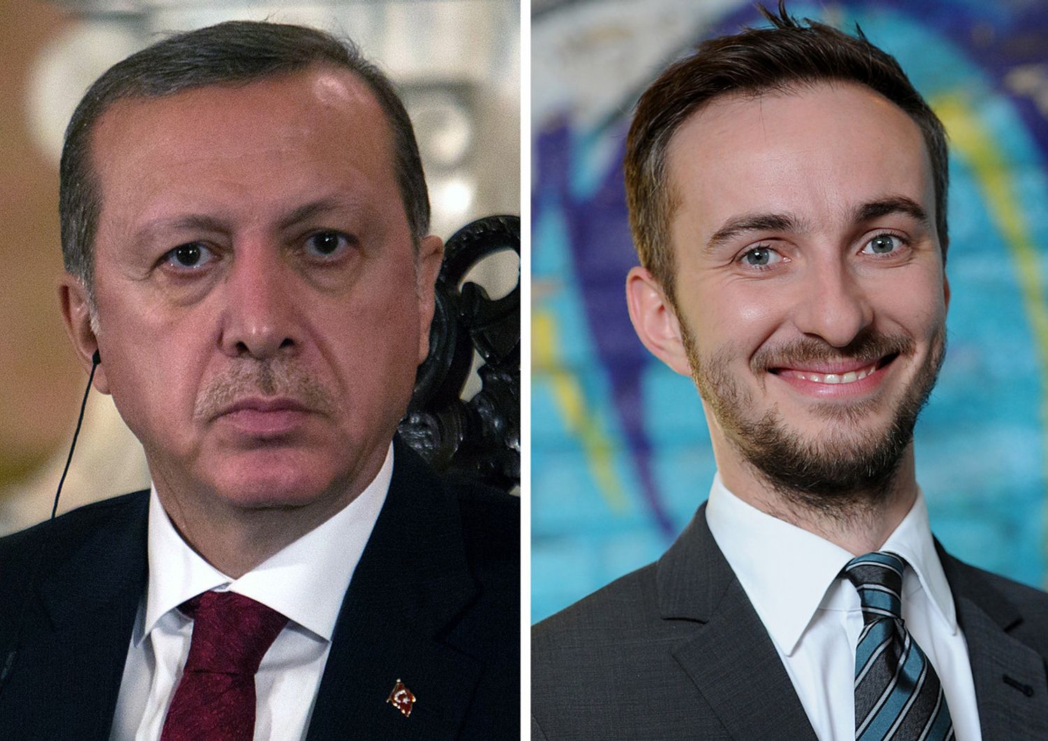 Tayyip Erdogan, presidente Turchia Jan Bohmermann, satiro (afp)&nbsp;