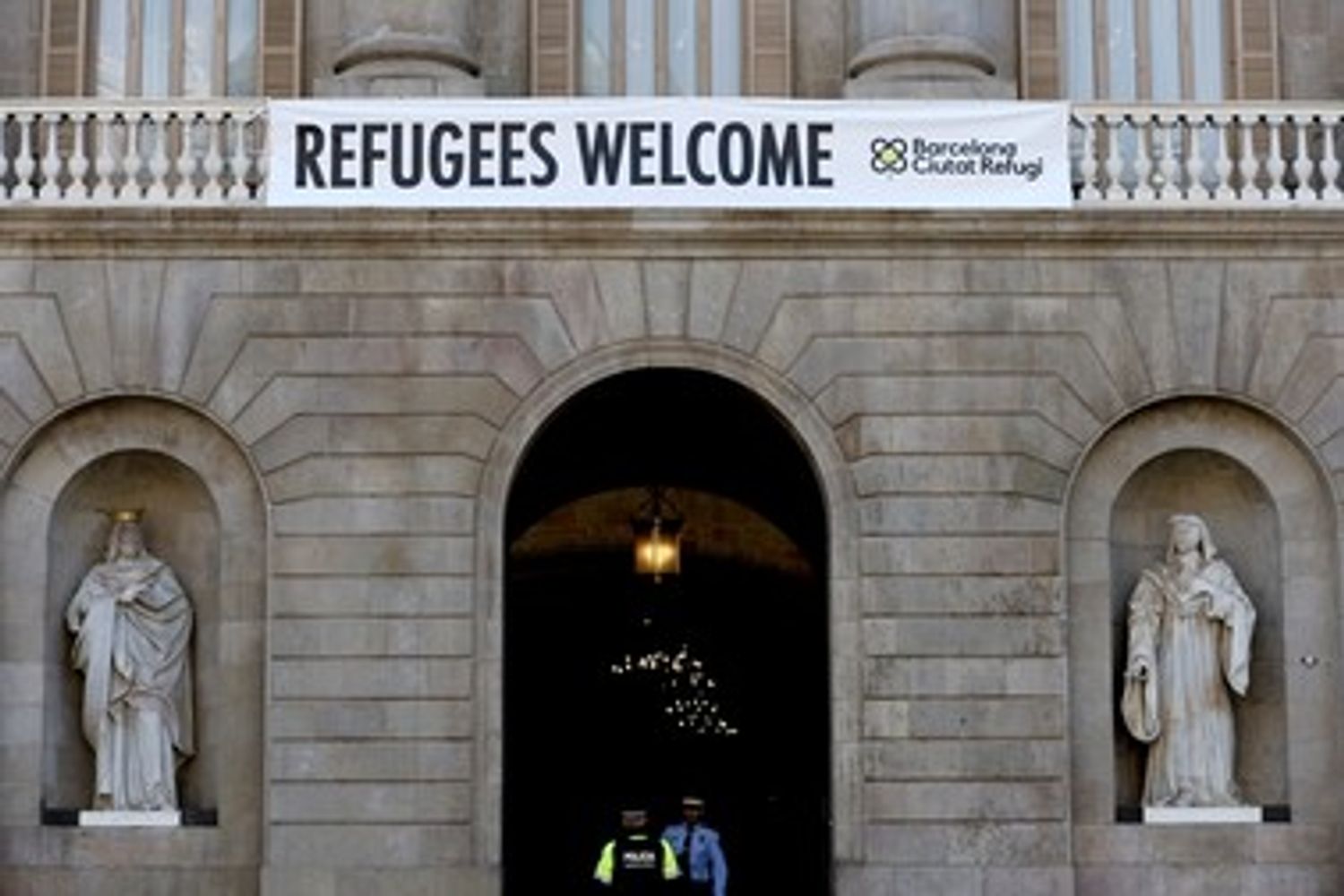 &nbsp;Catalogna accoglienza e benvenuto migranti immigrati - afp