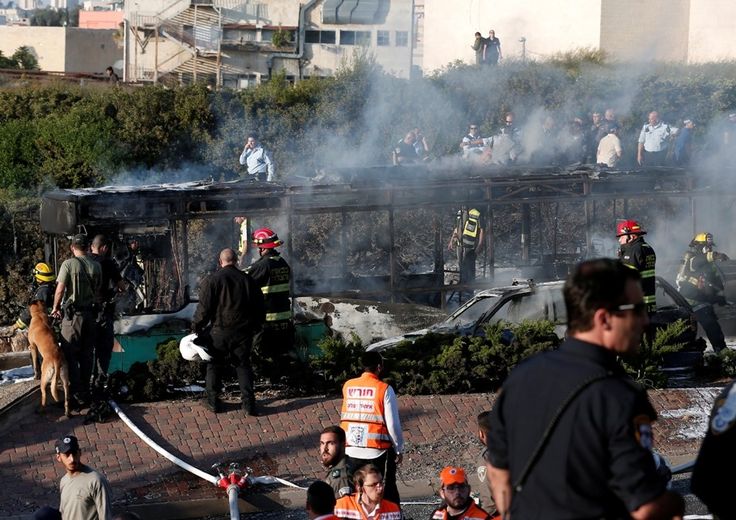 &nbsp;Gerusalemme attacco a bus - afp