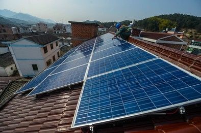 &nbsp;Cina tetto pannelli solari rinnovabili - afp