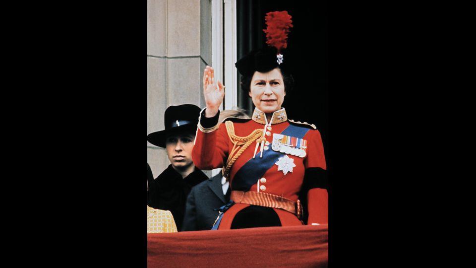 A Buckingham Palace durante il Trooping the Colour il 3 Giugno 1972 &nbsp;
