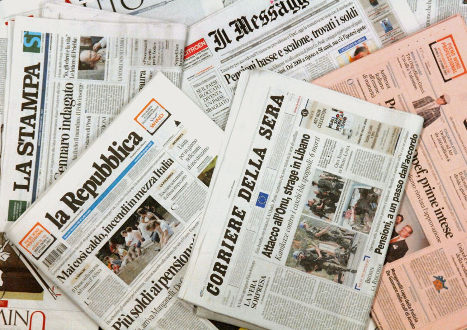 giornali quotidiani stampa (Agf)&nbsp;
