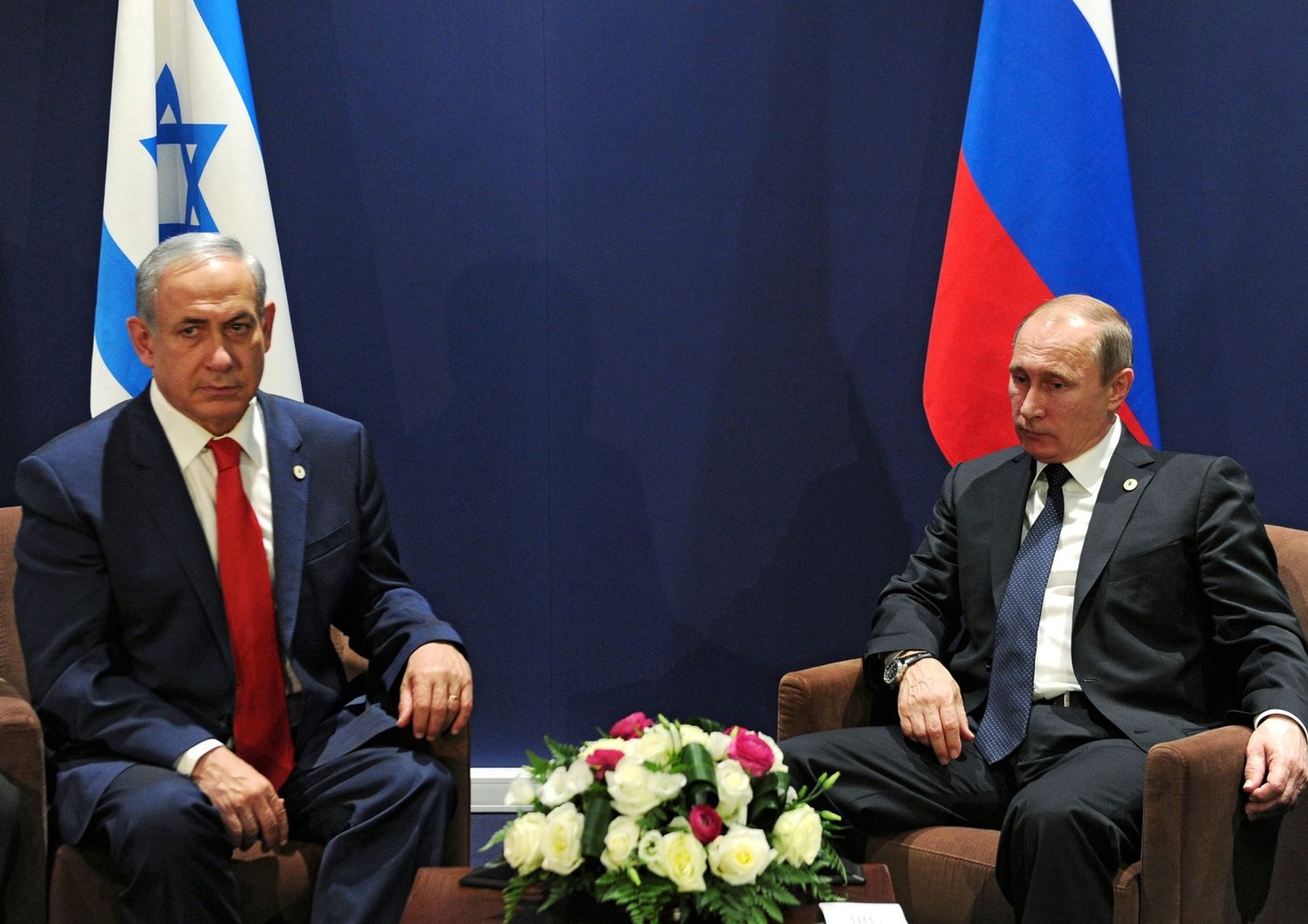 Vladimir Putini Benjamin Netanyahu (afp)&nbsp;