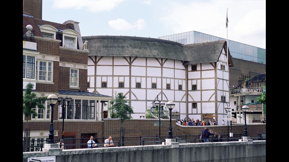 Il Globe Theatre di Londra dove recito' la compagnia di William Shakespeare (Afp)