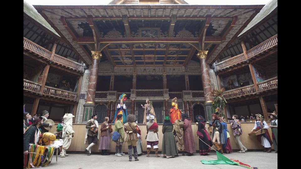 &nbsp;Il Globe Theatre di Londra dove recito' la compagnia di William Shakespeare (Afp)