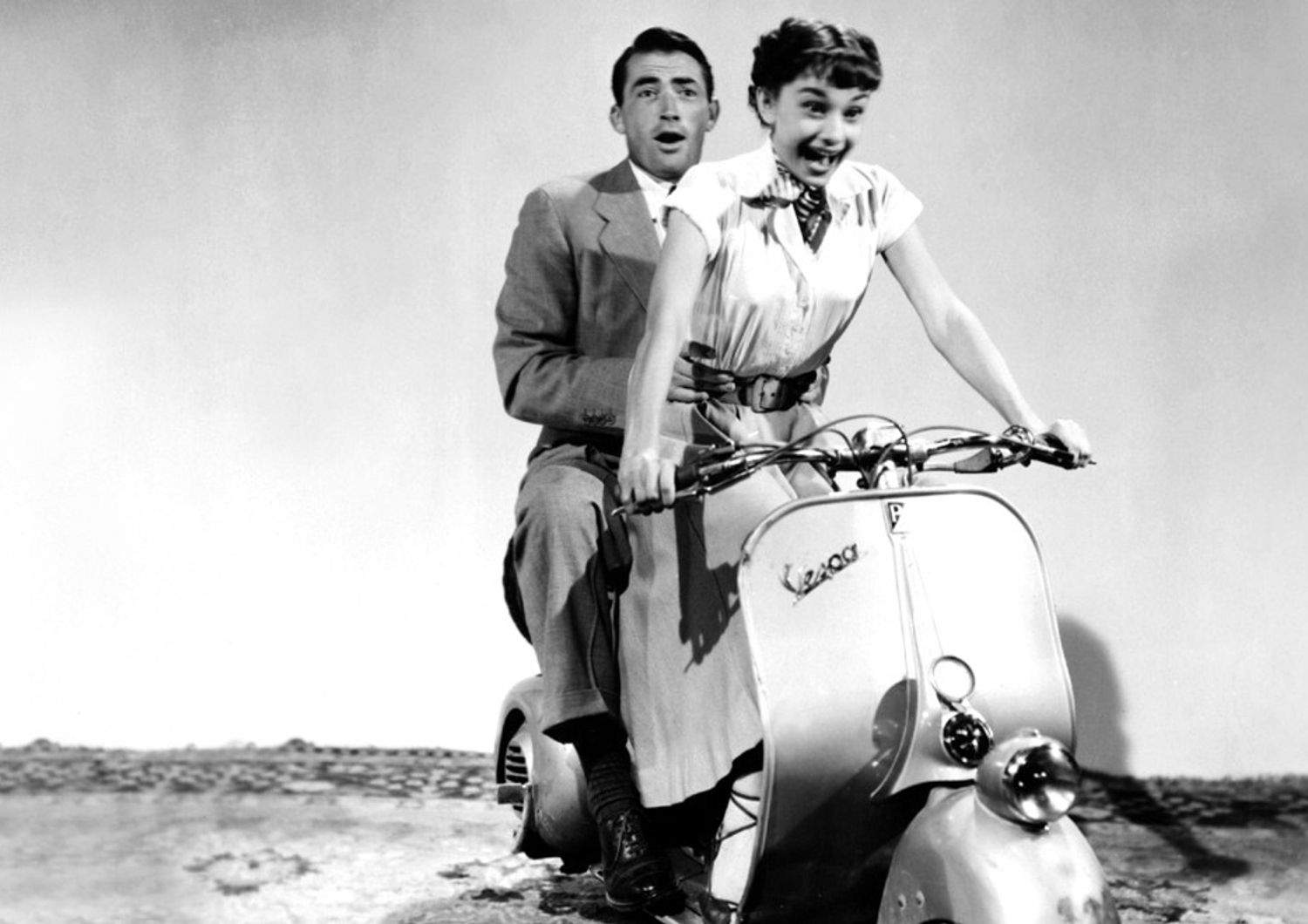 La Vespa nel film 'Vacanze Romane', con Gregory Peck e Audrey Hepburn&nbsp;