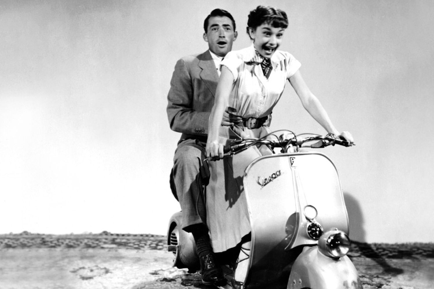 La Vespa nel film 'Vacanze Romane', con Gregory Peck e Audrey Hepburn&nbsp;