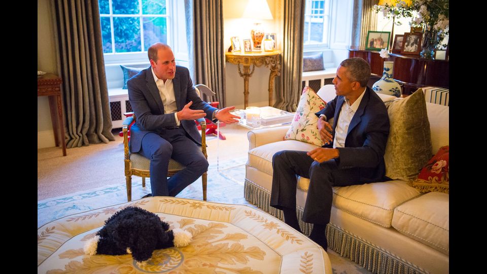 colloquio tra William e Barack (Afp)&nbsp;