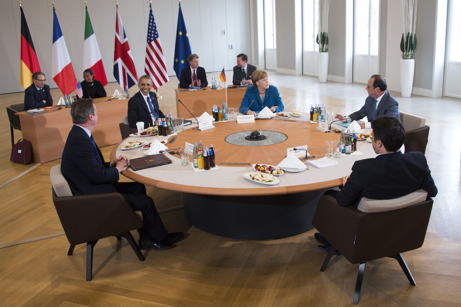 Vertice Hannover Obama Merkel Camerun Renzi Hollande