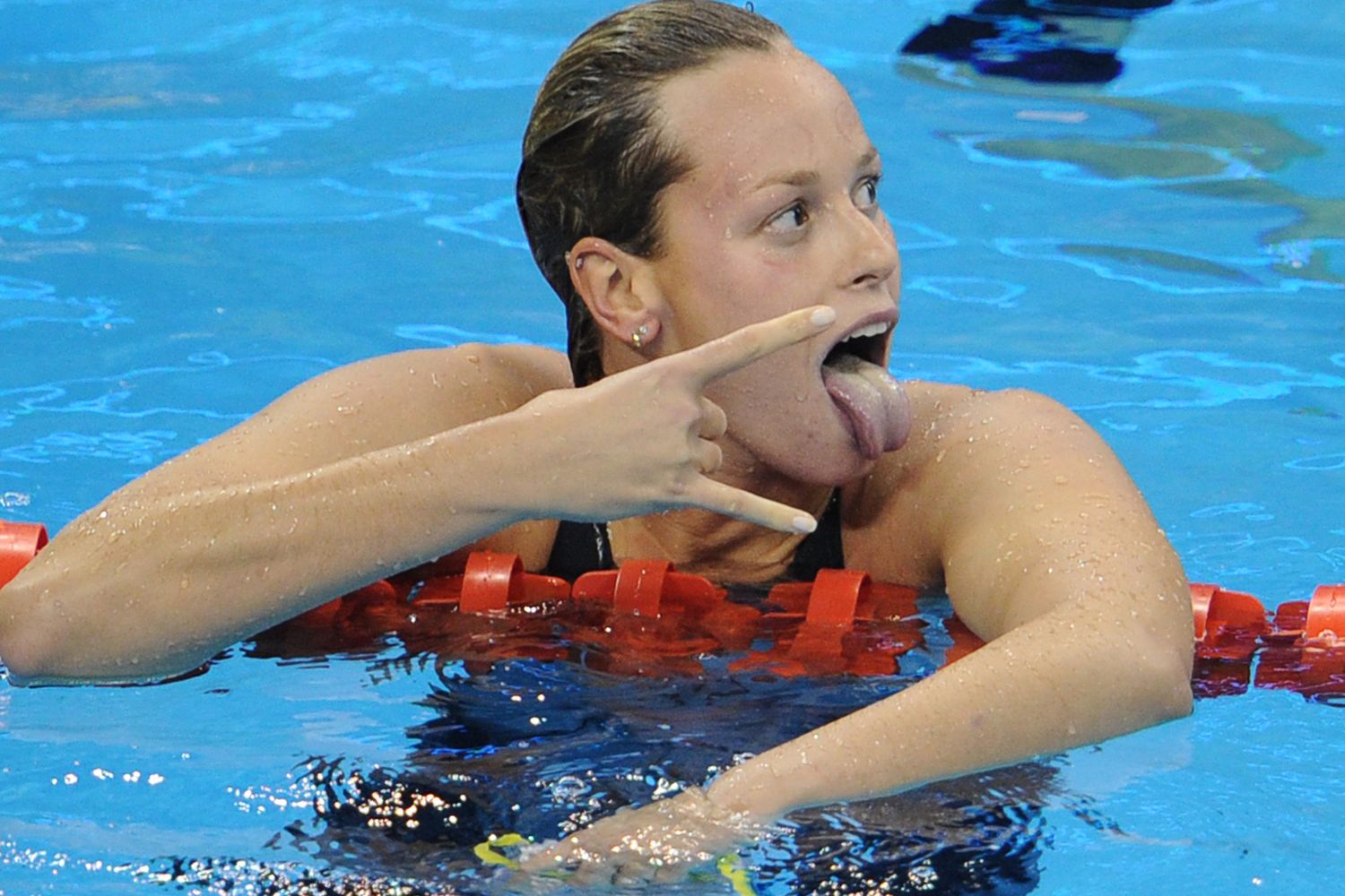 Federica Pellegrini vince la medaglia d'oro ai Campionati del Mondo a Shanghai nel luglio del 2011 (Afp)&nbsp;