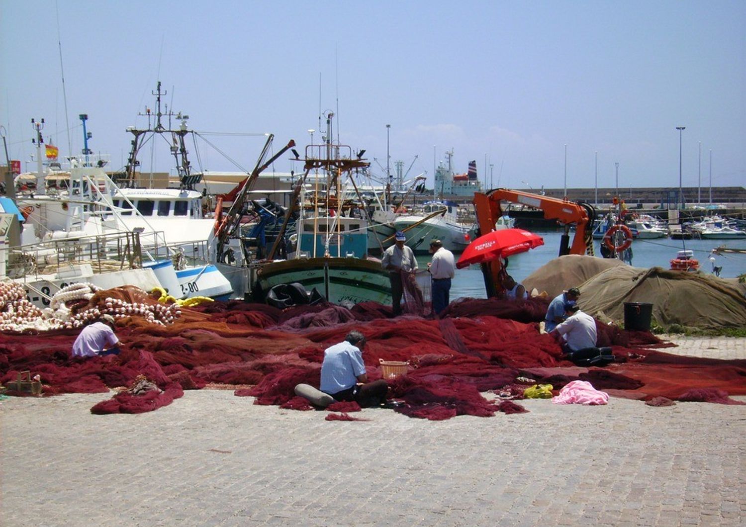 &nbsp;pesca porto pescatore industria di pesce reti - pixabay