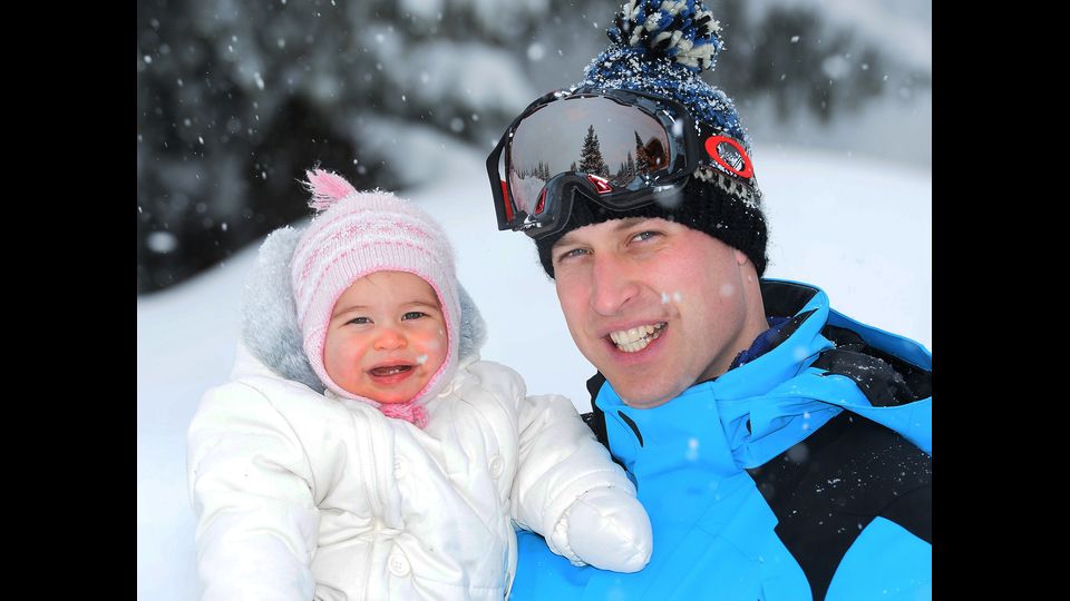 &nbsp;William e la figlia Charlotte si divertono sulla neve (2016)