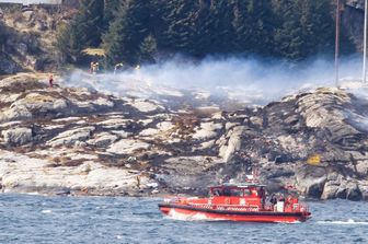 &nbsp;Norvegia elicottero precipitato a Bergen - afp