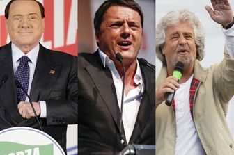 &nbsp;Berlusconi Renzi Grillo