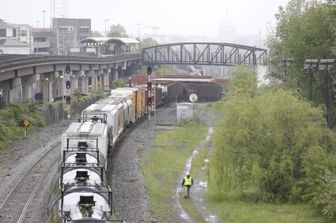 Deraglia treno merci Washington