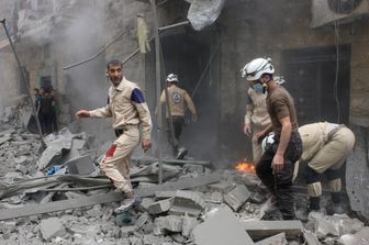 &nbsp;Siria &nbsp;raid su Aleppo (afp)